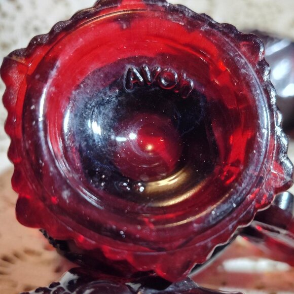 The Avon 1876 Cape Cod Creamer Ruby red. SHIPS FREE - Picture 5 of 5